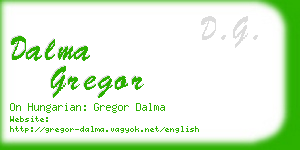 dalma gregor business card